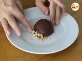 Paso 14 - Semi esferas de chocolate sabor ferrero rocher