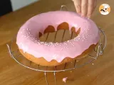 Paso 8 - Tarta donut rellena de frambuesas (con glaseado express)