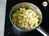 Paso 1 - Crema de topinambur, patata y bacon