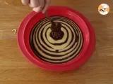 Paso 6 - Bizcocho de cebra de chocolate y vainilla