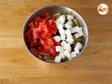 Paso 2 - Ensalada de pasta, tomate, feta y aceitunas