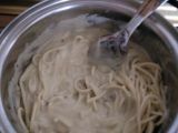 Paso 10 - Espaguetis con salsa carbonara de aguacate