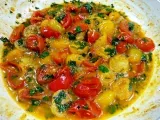Paso 4 - Bacalao en salsa de tomates cherry y albahaca
