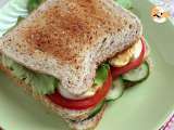 Paso 5 - Club sandwich vegetariano