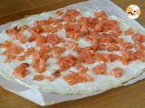 Paso 2 - Árboles de hojaldre con salmón fresco y ahumado