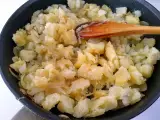 Paso 3 - Tortilla de patatas con queso de cabra y cebolla caramelizada