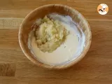 Paso 2 - Gofres de patata con salmón ahumado y queso crema