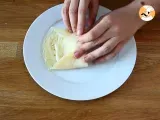 Paso 9 - Crepes rellenos de bechamel, queso y jamón