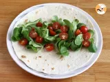 Paso 1 - Wrap de chorizo, aguacate y tomate