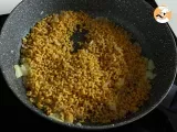 Paso 3 - Pasta con calabacín, guisantes y queso, estilo risotto