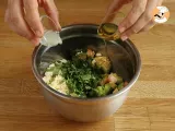 Paso 3 - Ensalada de fideos de arroz, langostinos, aguacate, huevo y cilantro