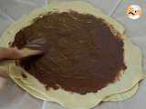 Paso 7 - Estrella de brioche rellena de crema de cacao