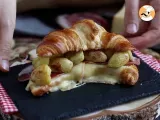 Paso 5 - Croissant con queso raclette y patata para un brunch gourmet