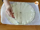 Paso 1 - Croissants de hojaldre rellenos de bechamel, jamón cocido y queso
