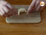 Paso 3 - Croissants de hojaldre rellenos de bechamel, jamón cocido y queso
