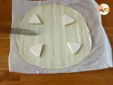 Paso 1 - Pan naan relleno de queso en sartén, receta express