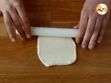 Paso 3 - Pan naan relleno de queso en sartén, receta express