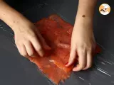 Paso 3 - Tronco de salmón con queso ricotta y pistachos