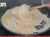 Paso 6 - Espaguetis con salsa de roquefort