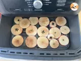 Paso 3 - Chips de manzana y canela en freidora de aire