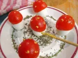 Paso 6 - Bosque de setas de huevos de codorniz y tomates cherry