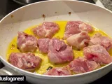 Paso 4 - Pollo en salsa con champiñones
