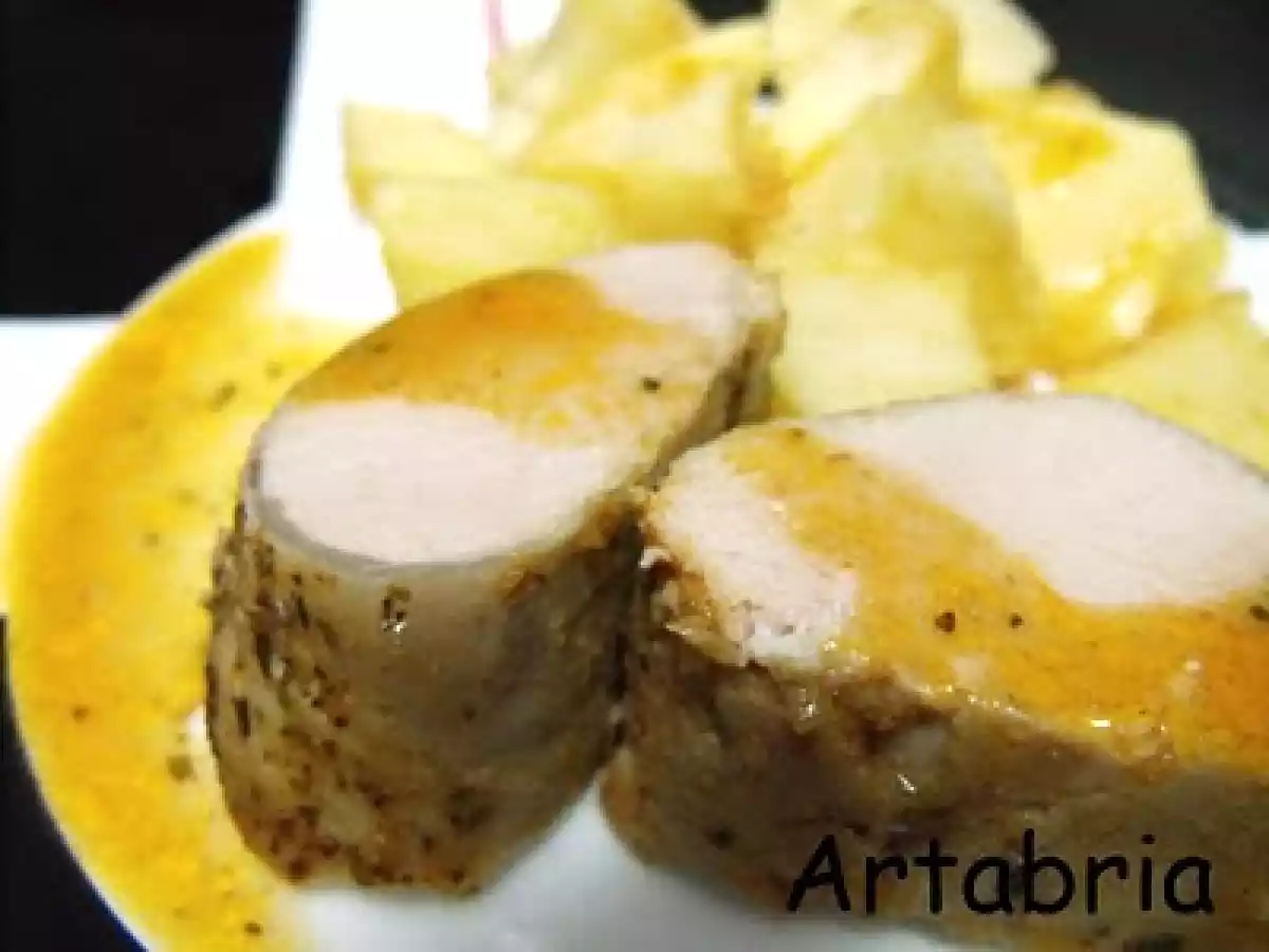 103.- Solomillo al horno con orégano y pimiento dulce