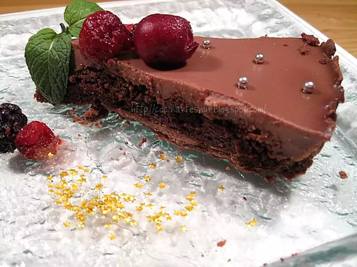 2º AÑO DE BLOG, TARTA QUICHE CON CREMA Y CORAZÓN TIERNO DE BIZCOCHO ALL CHOCOLATE! - foto 2