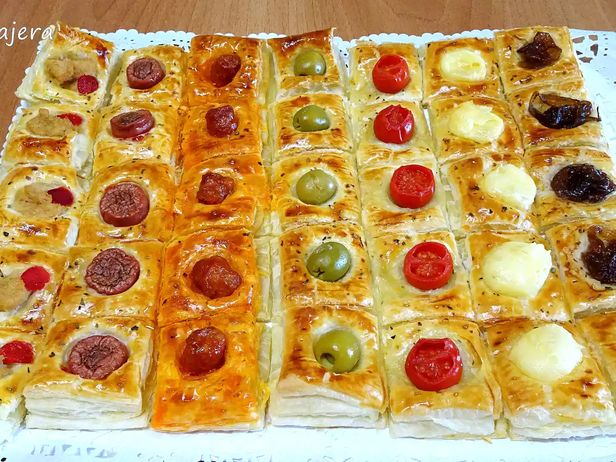 42 saladitos hojaldrados