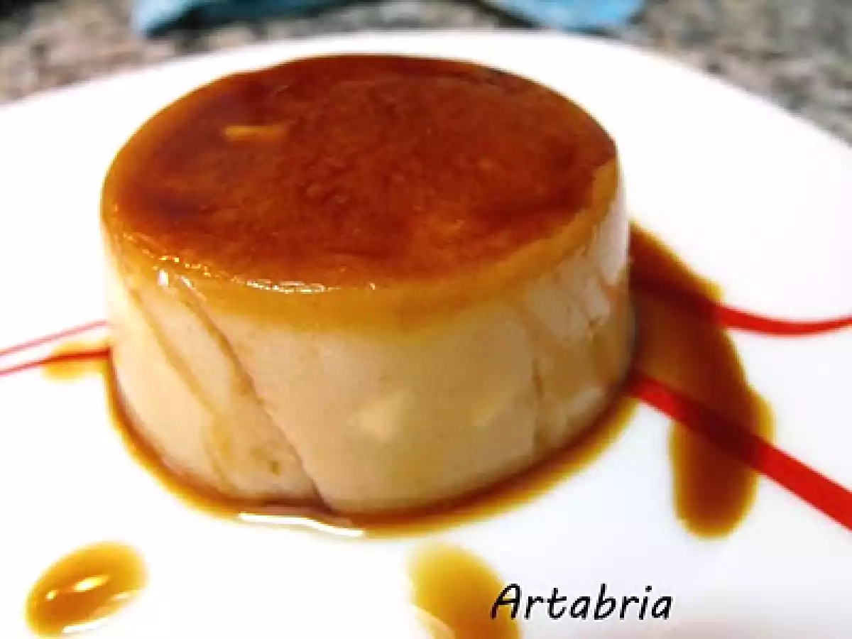 54.- Flan de quesitos