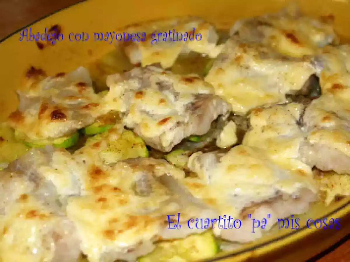 ABADEJO GRATINADO CON MAYONESA