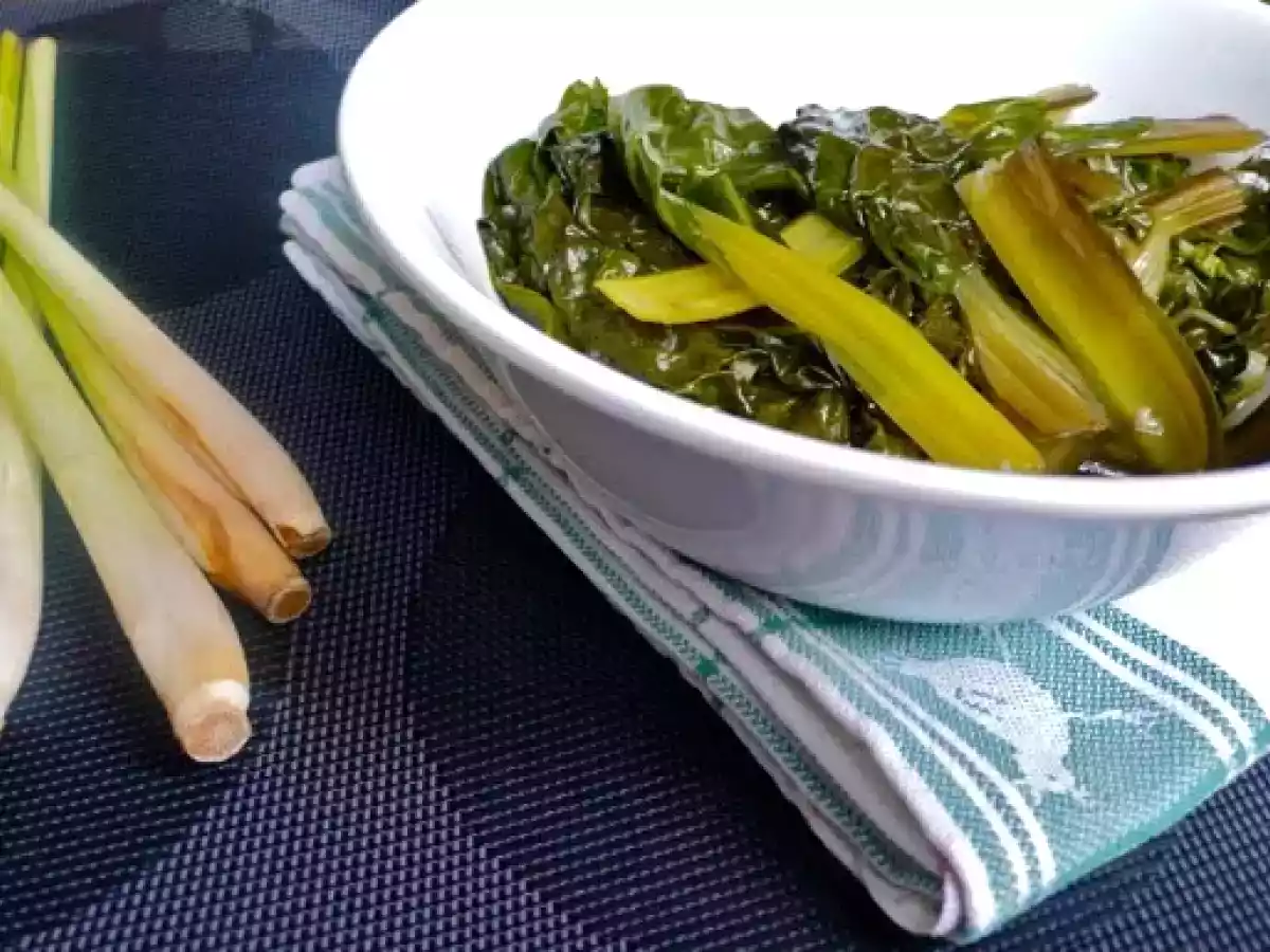Acelgas cocidas con lemongrass - foto 2