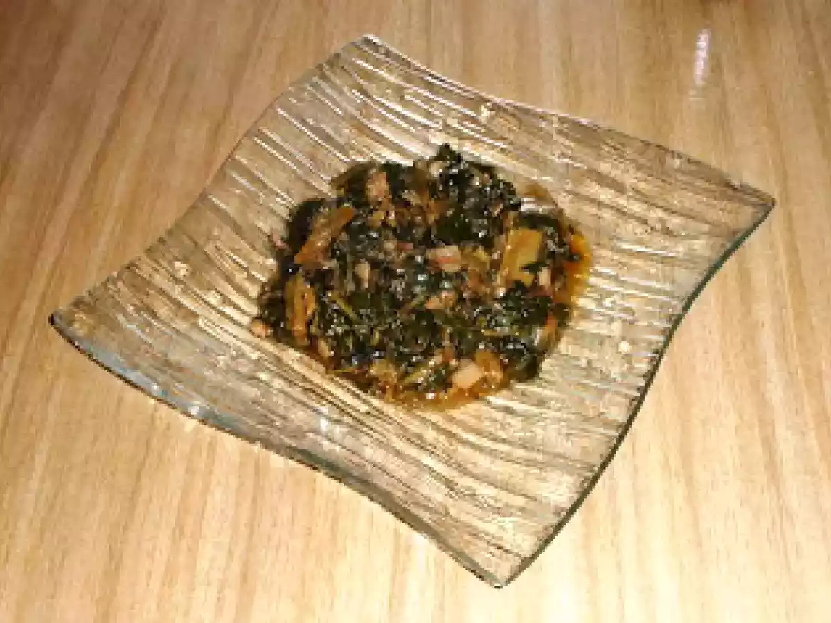 Acelgas con Bacon en Salsa de Soja