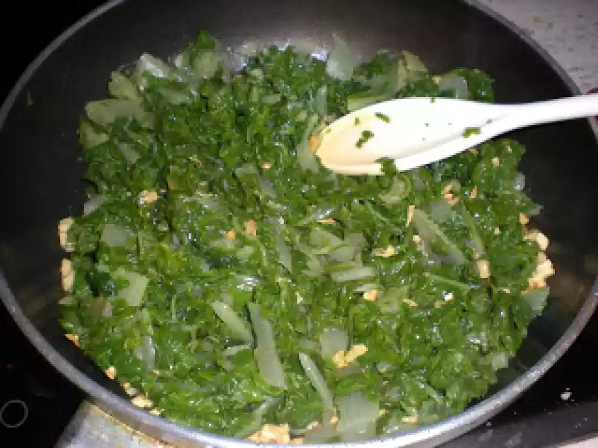 Acelgas rehogadas con filete empanado - foto 4