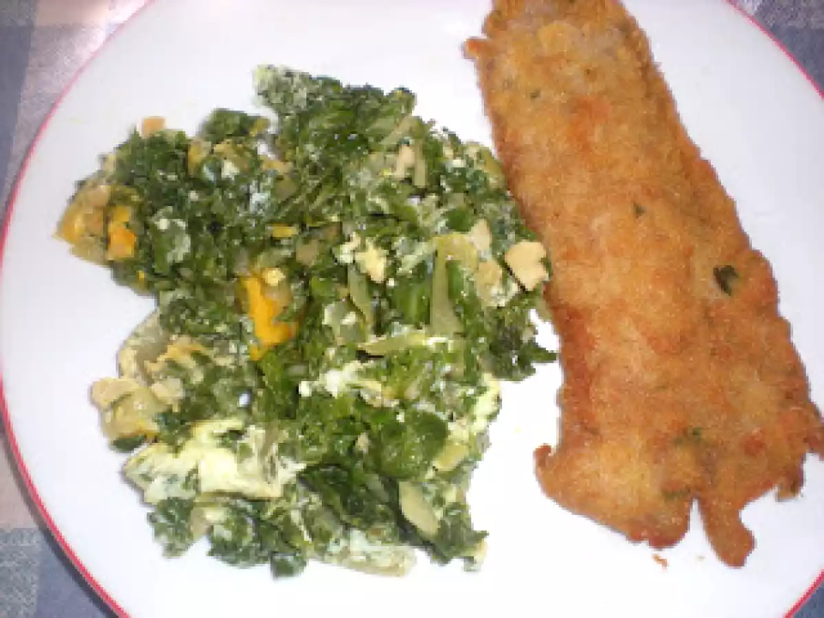 Acelgas rehogadas con filete empanado - foto 6