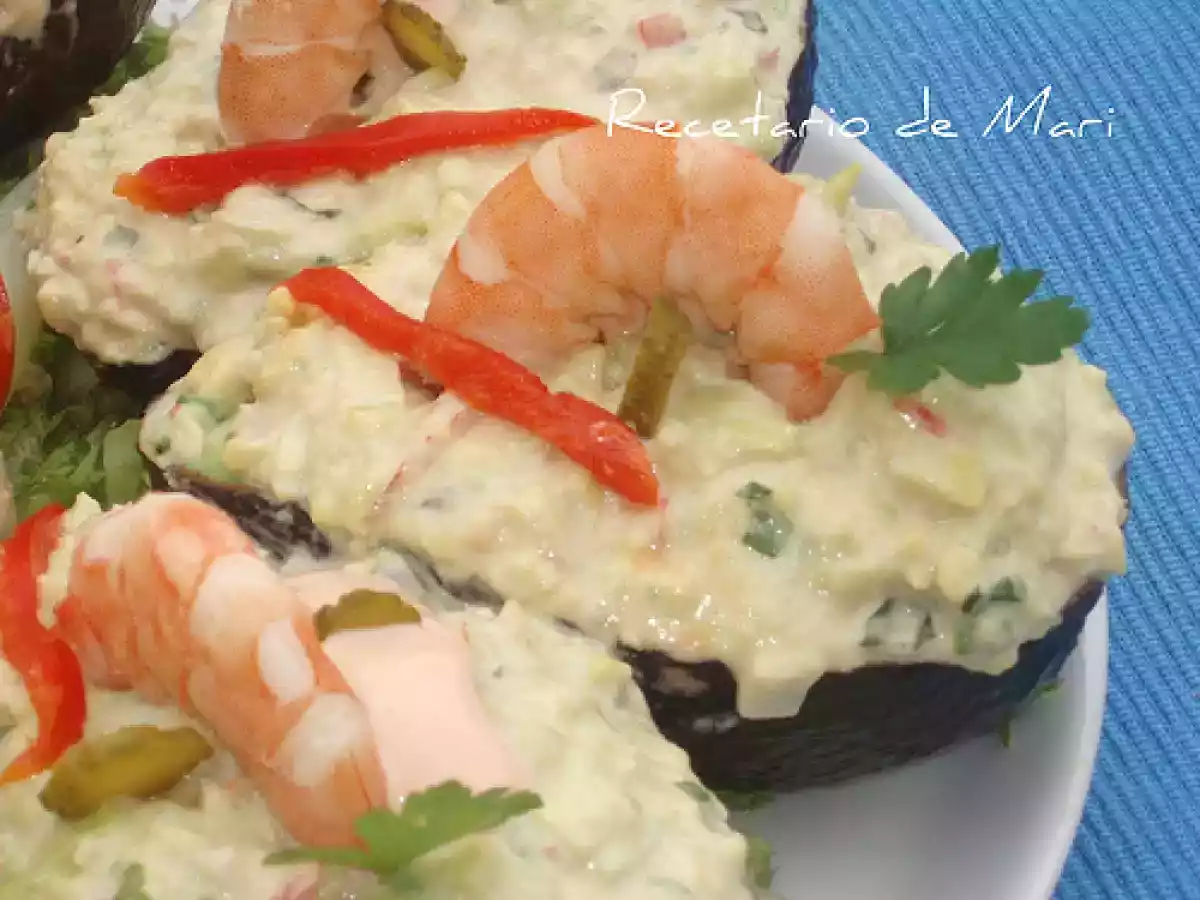Aguacates rellenos (atún y mariscos) - foto 2