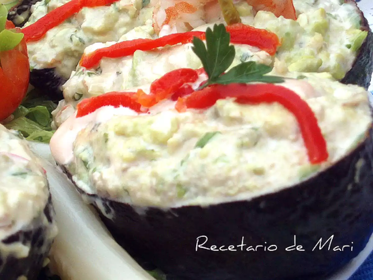 Aguacates rellenos (atún y mariscos) - foto 3