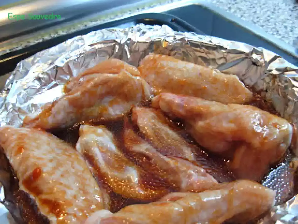Alas de pollo a la miel