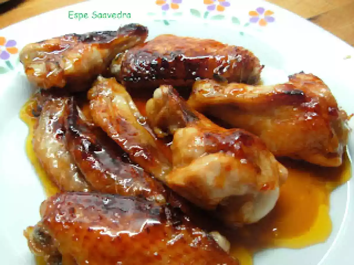 Alas de pollo a la miel - foto 2