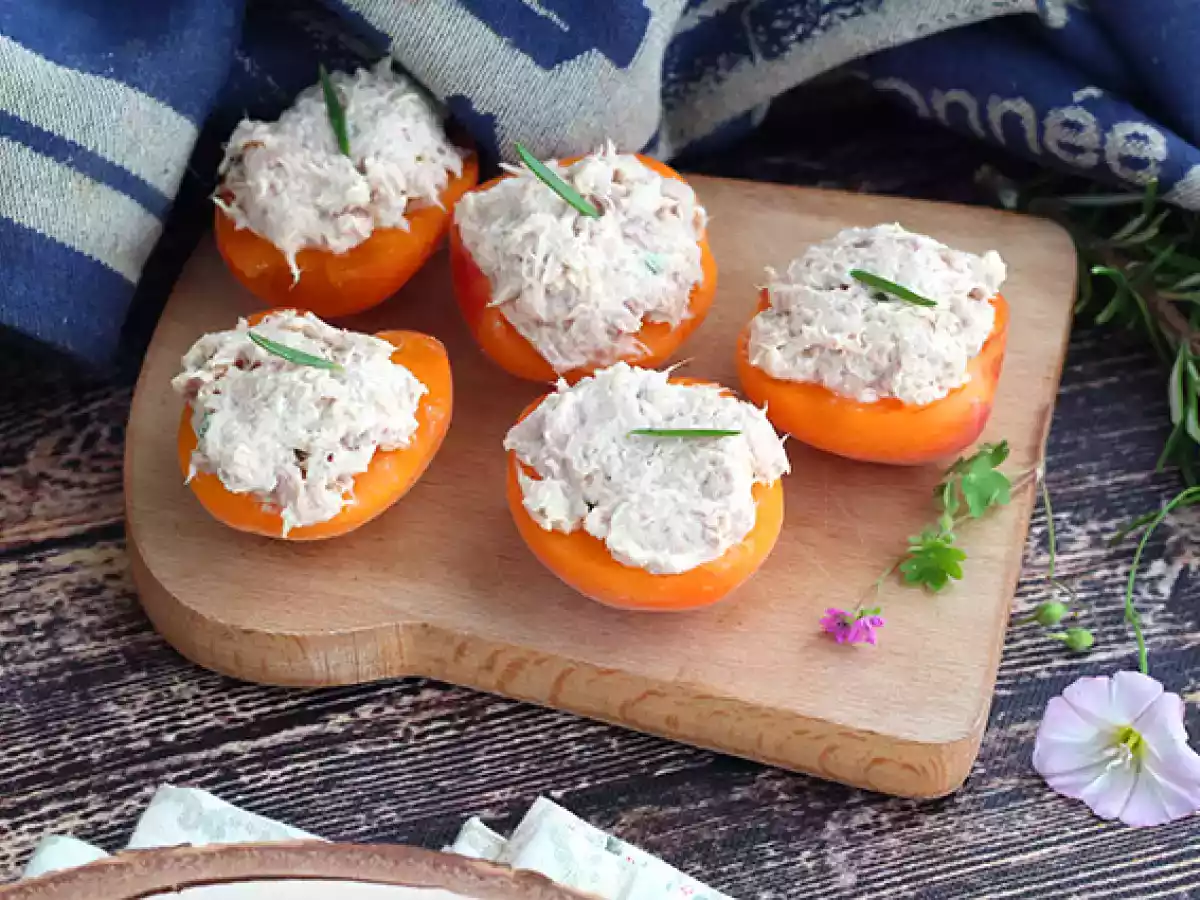 Albaricoques rellenos de atún y romero - foto 5