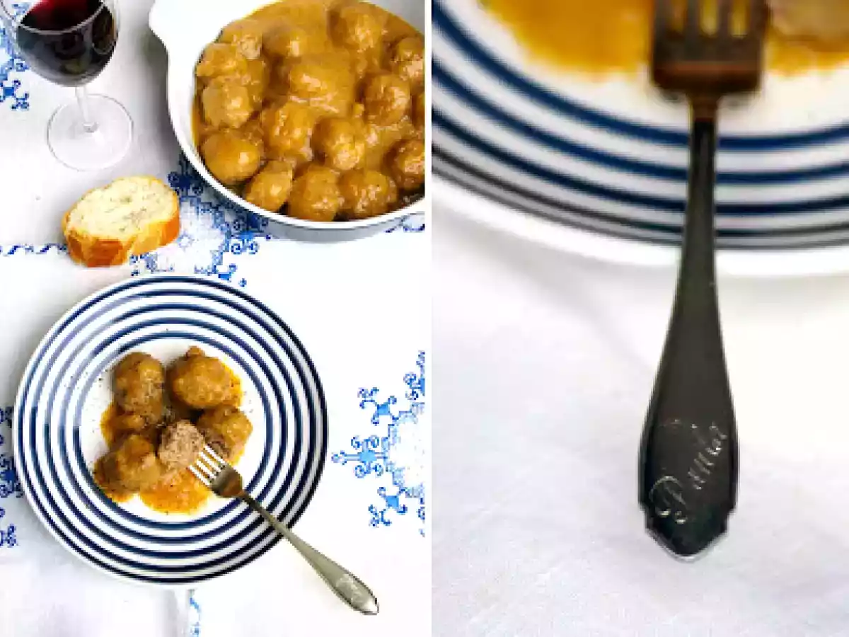 Albóndigas con manzana