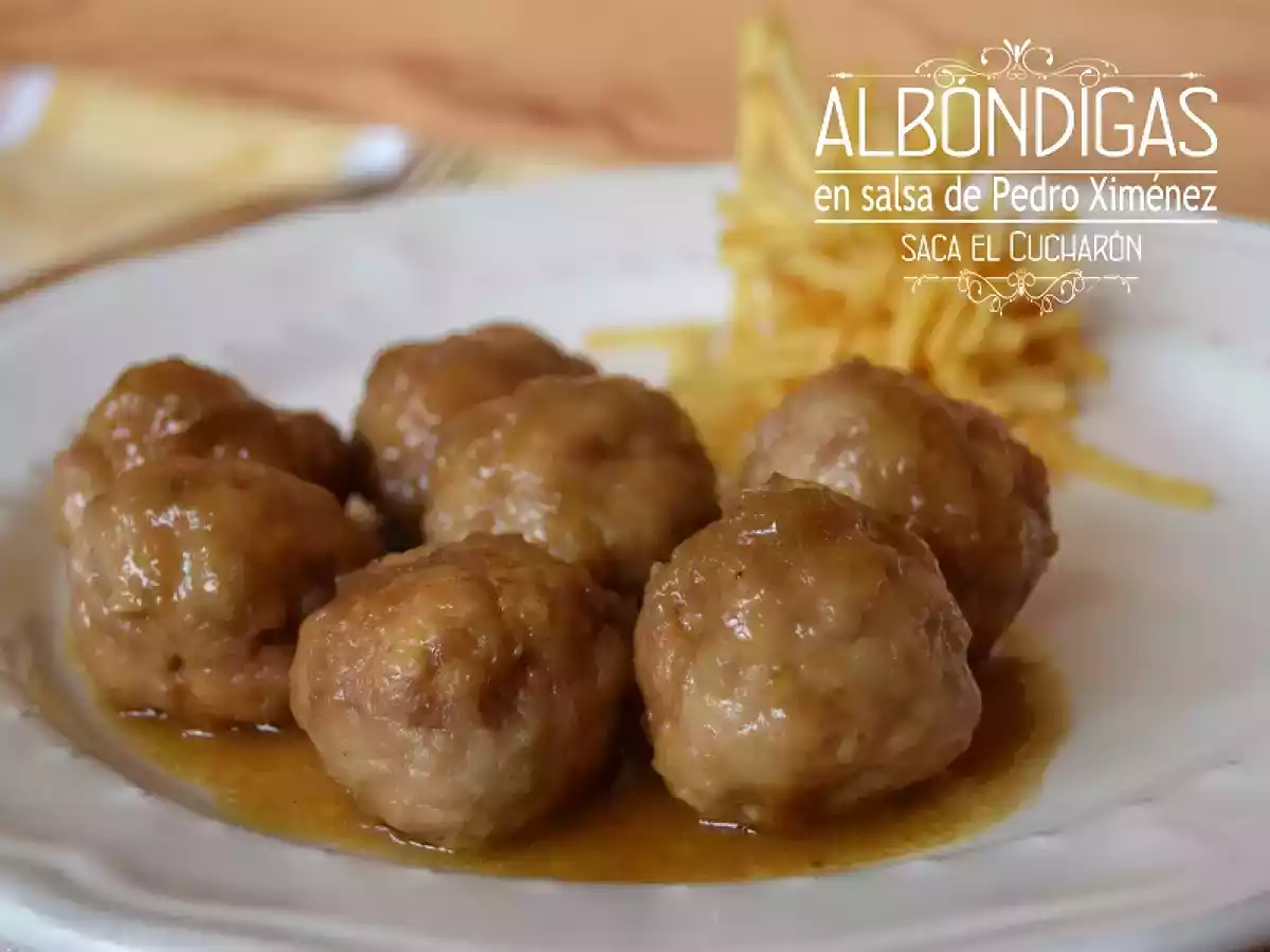 Albóndigas con salsa de Pedro Ximénez