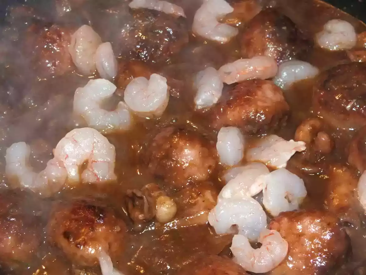 Albóndigas con Sepia y Gambas - foto 8