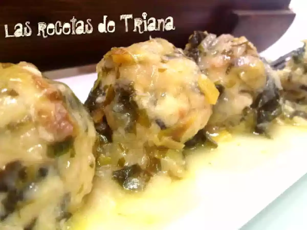 Albóndigas de bacalao con algas Wakame de Portomuiños