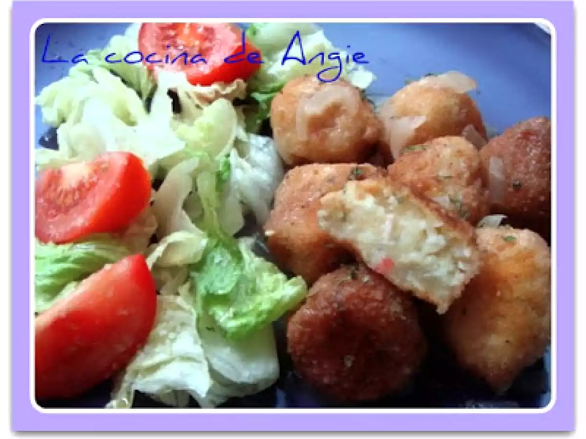 ALBÓNDIGAS DE BACALAO Y PATATA