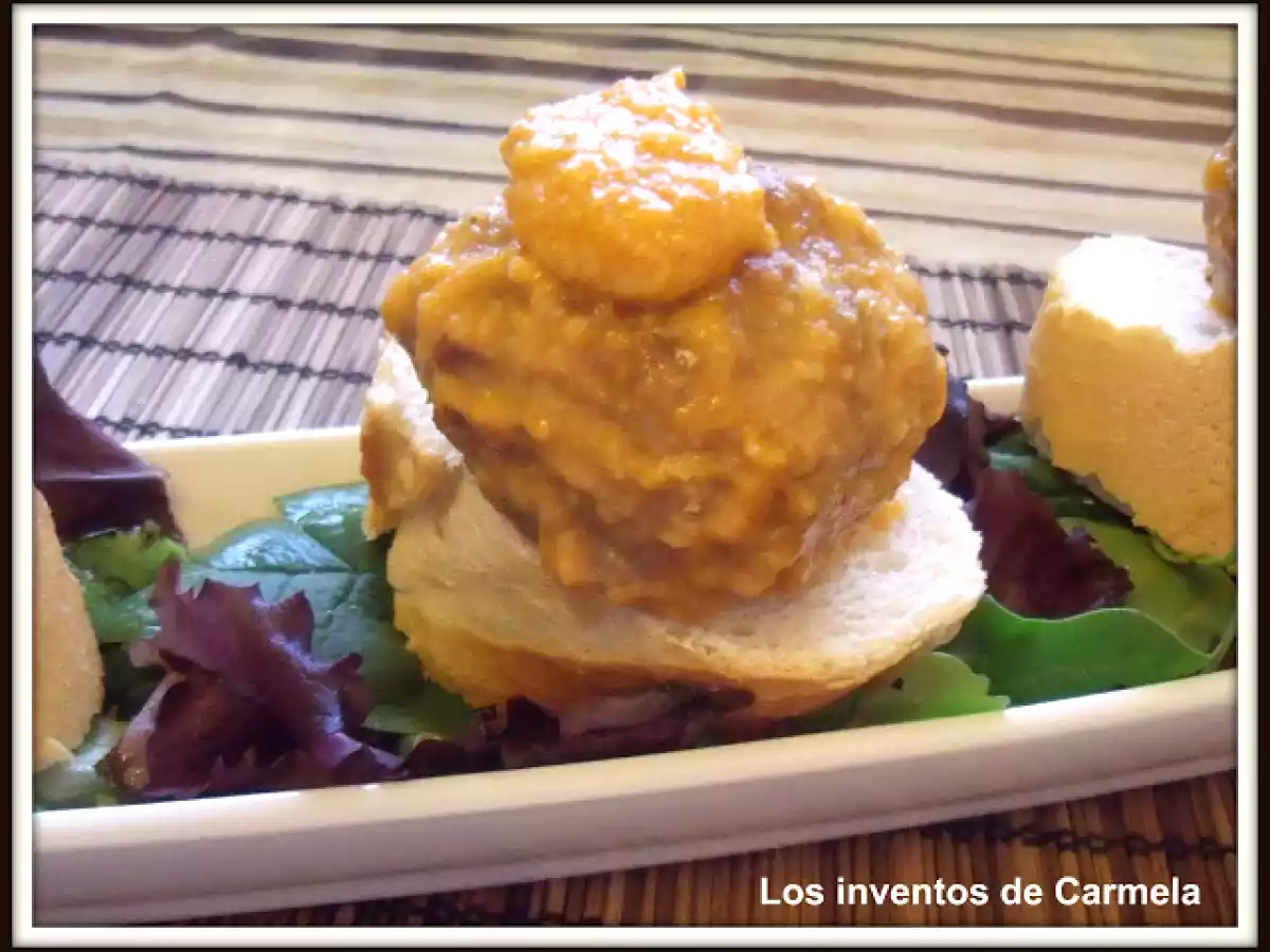 Albóndigas de carne con queso de tetilla