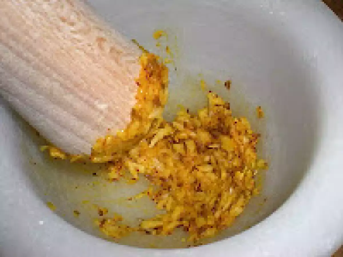 Albóndigas de cazón en amarillo. Paso a paso. - foto 11