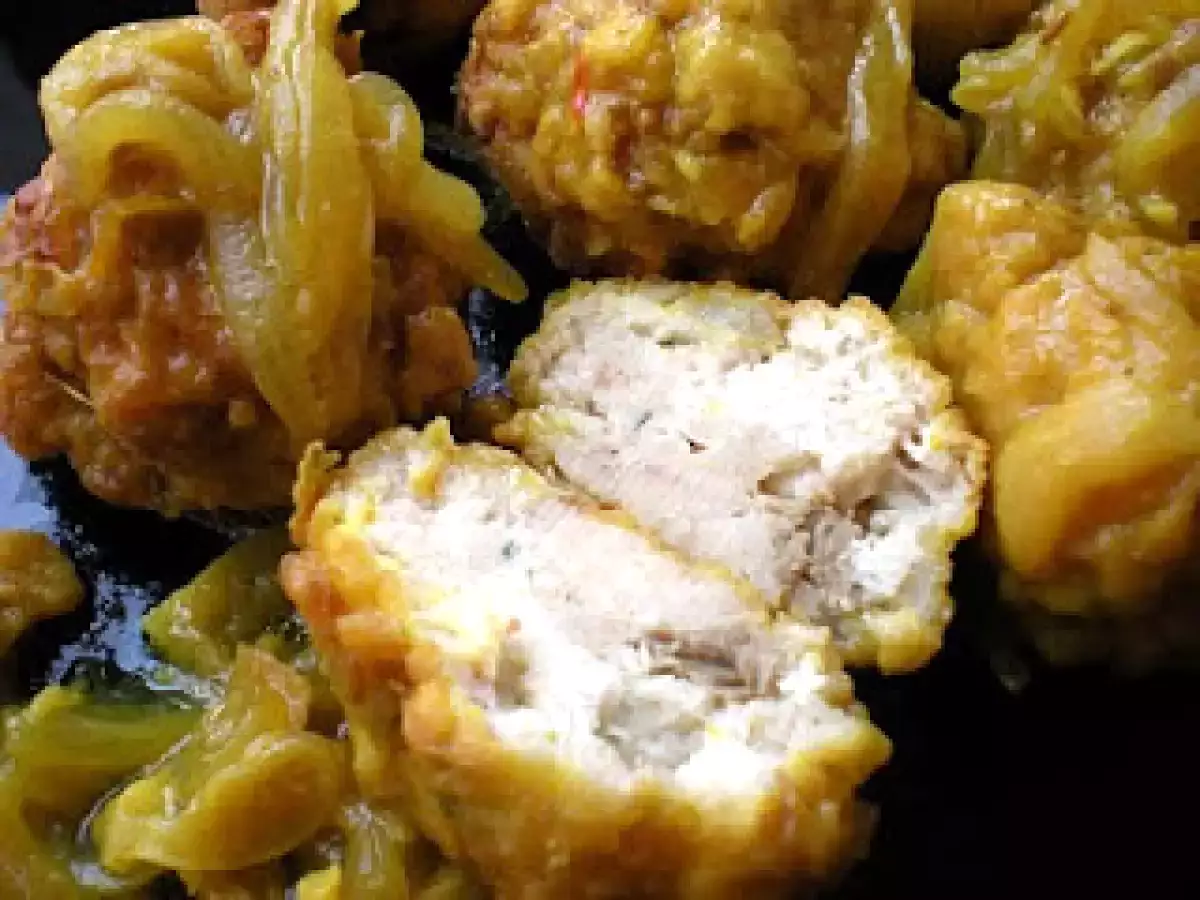 Albóndigas de cazón en amarillo. Paso a paso. - foto 16