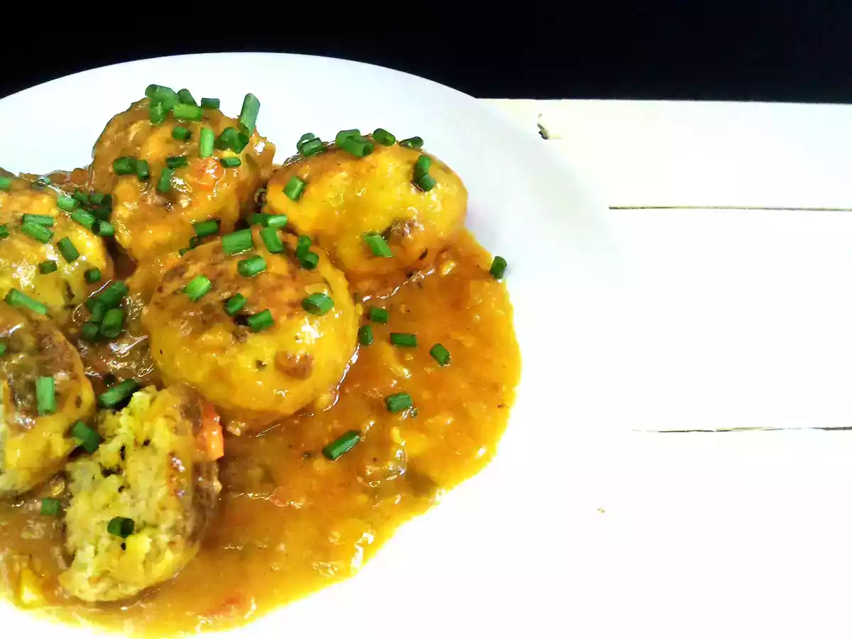 Albóndigas de merluza y gambas - foto 2