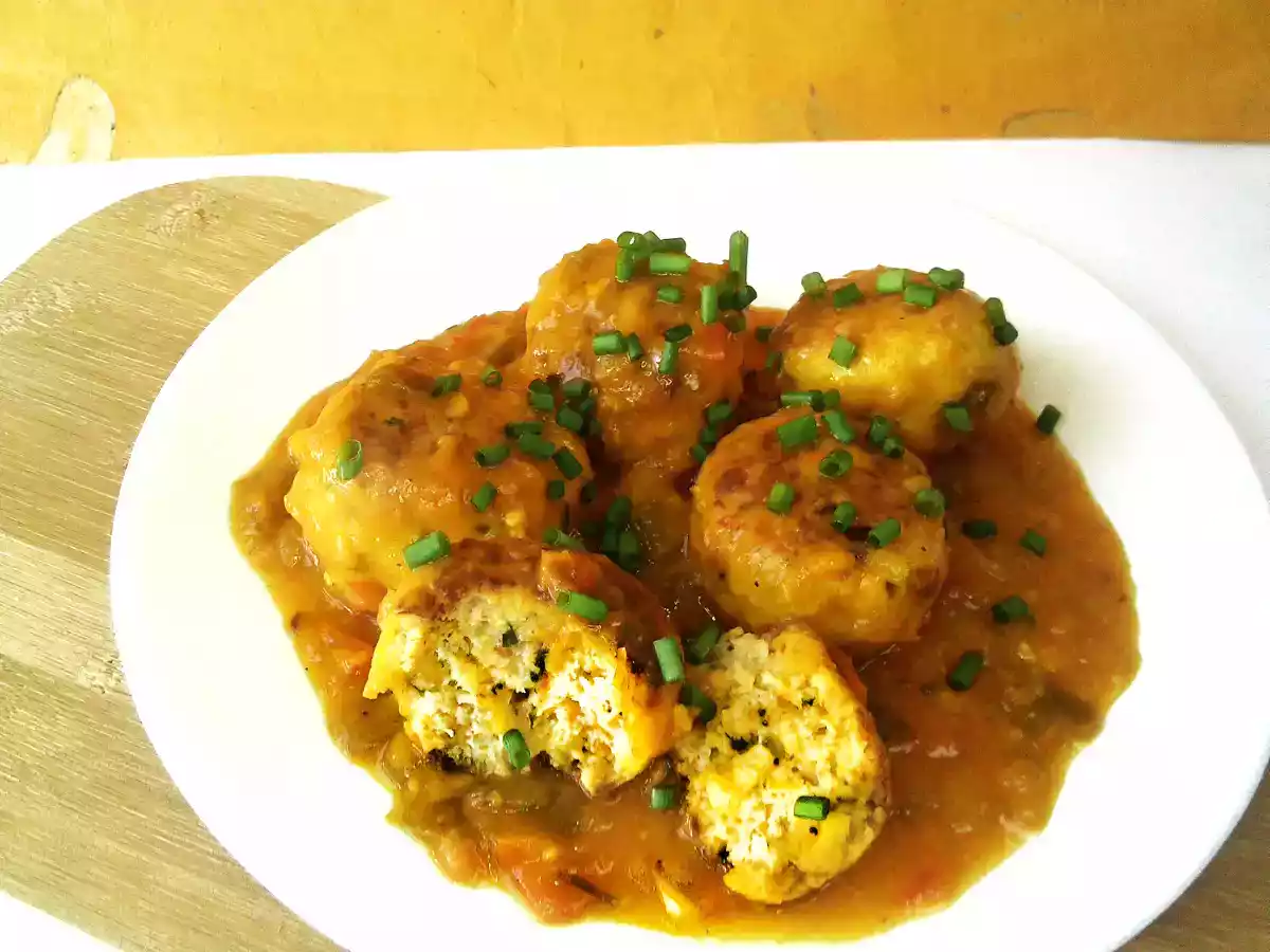Albóndigas de merluza y gambas - foto 3